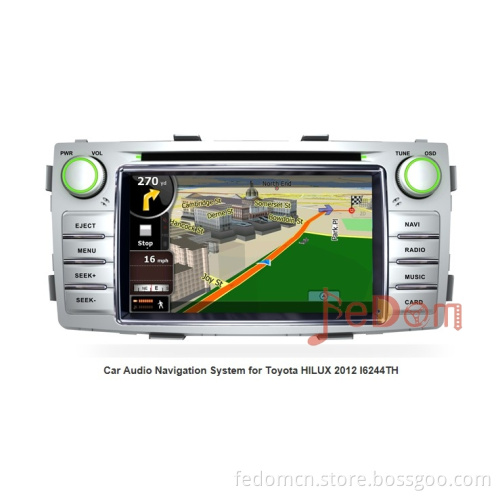 Radio GPS Navigation DVD Player System Headunit Stereo Autoradio for Toyota Hilux 2012